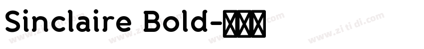 Sinclaire Bold字体转换